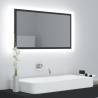 LED Bathroom Mirror Grey 80x8.5x37 cm - Modern Design