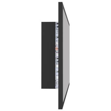 LED Bathroom Mirror Grey 80x8.5x37 cm - Modern Design