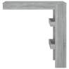 Stylish Grey Sonoma Wall Bar Table - 102x45x103.5 cm