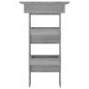 Stylish Grey Sonoma Wall Bar Table - 102x45x103.5 cm