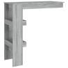 Stylish Grey Sonoma Wall Bar Table - 102x45x103.5 cm