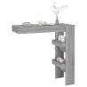 Stylish Grey Sonoma Wall Bar Table - 102x45x103.5 cm