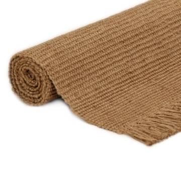 Jute Rug with Tassels 120x180 cm - Natural Home Decor