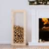 Firewood Rack 41x25x100 cm Solid Wood Pine Colour natural Size 41 x 25 x 100 cm 