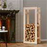 Solid Pine Firewood Rack | 41x25x100 cm | Hipo Market