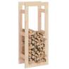 Solid Pine Firewood Rack | 41x25x100 cm | Hipo Market