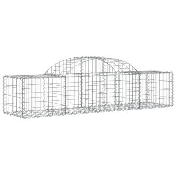 Arched Gabion Basket 200x50x40/60 cm - Galvanised Iron