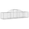 Arched Gabion Basket 200x50x40/60 cm - Galvanised Iron