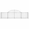 Arched Gabion Basket 200x50x40/60 cm - Galvanised Iron