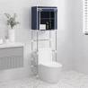 2-Tier Blue Storage Rack over Toilet - Space Saver Solution