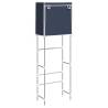 2-Tier Blue Storage Rack over Toilet - Space Saver Solution