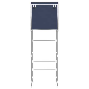 2-Tier Blue Storage Rack over Toilet - Space Saver Solution