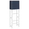 2-Tier Blue Storage Rack over Toilet - Space Saver Solution