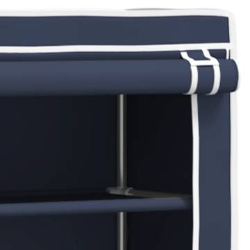 2-Tier Blue Storage Rack over Toilet - Space Saver Solution