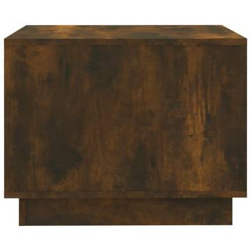 Modern Smoked Oak Coffee Table - 55x55 cm | HipoMarket