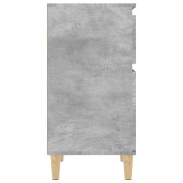 Concrete Grey Bedside Cabinet 40x35x70 cm - Stylish Storage