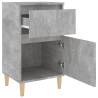 Concrete Grey Bedside Cabinet 40x35x70 cm - Stylish Storage