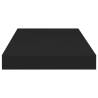 Stylish Black Floating Wall Shelf - 50x23 cm | HipoMarket