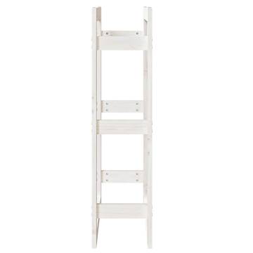 Firewood Rack White - Solid Pine | 60x25x100 cm | Hipo Market