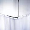 RIDDER Universal Corner Shower Curtain Rail - Chrome 52500