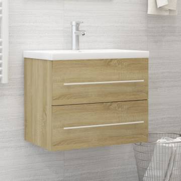 Sink Cabinet Sonoma Oak - Stylish Bathroom Storage | Hipomarket