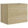 Sink Cabinet Sonoma Oak - Stylish Bathroom Storage | Hipomarket