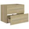 Sink Cabinet Sonoma Oak - Stylish Bathroom Storage | Hipomarket