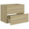 Sink Cabinet Sonoma Oak - Stylish Bathroom Storage | Hipomarket