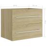 Sink Cabinet Sonoma Oak - Stylish Bathroom Storage | Hipomarket