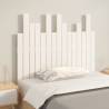 Elegant White Wall Headboard in Solid Pine - 95.5x3x80 cm