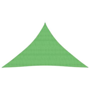 Light Green Sunshade Sail 160g/m² - 3x3x4.2 m HDPE