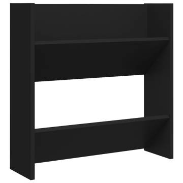 Wall Shoe Cabinet Black 60x18x60 cm | Hipomarket UK