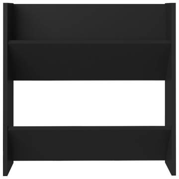 Wall Shoe Cabinet Black 60x18x60 cm | Hipomarket UK