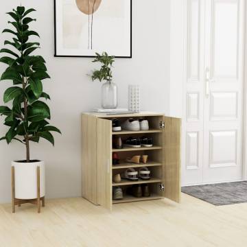 Shoe Cabinet Sonoma Oak - Stylish Storage Solution | HipoMarket