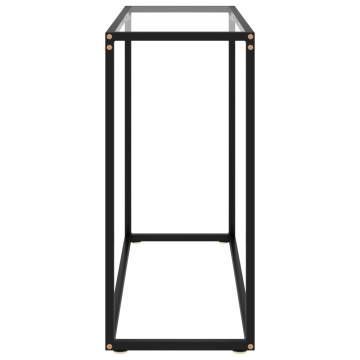 Modern Transparent Console Table - 80x35x75 cm Tempered Glass