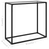 Modern Transparent Console Table - 80x35x75 cm Tempered Glass