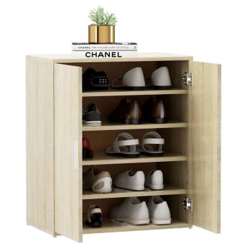 Shoe Cabinet Sonoma Oak - Stylish Storage Solution | HipoMarket