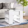 Coffee Table High Gloss White 55.5x55x45 cm Engineered Wood Colour high gloss white Quantity in Package 1 