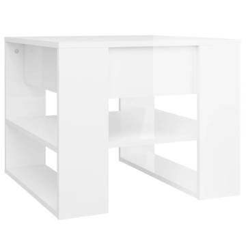 High Gloss White Coffee Table - Stylish & Functional | HipoMarket