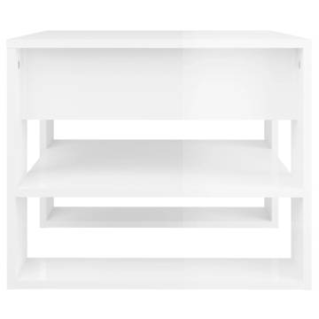 High Gloss White Coffee Table - Stylish & Functional | HipoMarket