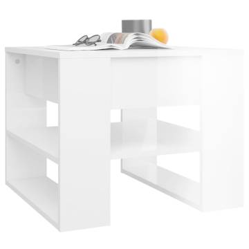 High Gloss White Coffee Table - Stylish & Functional | HipoMarket