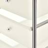 4-Drawer Mobile Storage Trolley - White Plastic | HipoMarket UK