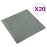 Carpet Floor Tiles 20 pcs 5 m² 50x50 cm Green Colour green Number of 1 