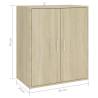 Shoe Cabinet Sonoma Oak - Stylish Storage Solution | HipoMarket