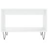 Elegant High Gloss White Coffee Table - 60x50x40 cm