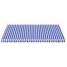 Replacement Awning Fabric Blue & White 5x3.5m - Durable & Stylish