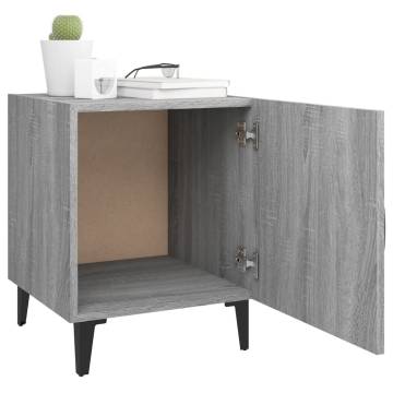 Bedside Cabinets 2 pcs Grey Sonoma - Stylish Storage Solution