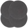 Placemats 4 pcs Plain Dark Grey 38 cm Round Cotton Colour dark grey Quantity in Package 4 Material cotton 