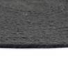 Handmade Dark Grey Cotton Placemats - 4 pcs Round 38 cm