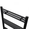 Bathroom Heating Towel Rail Radiator 600x764 mm Black